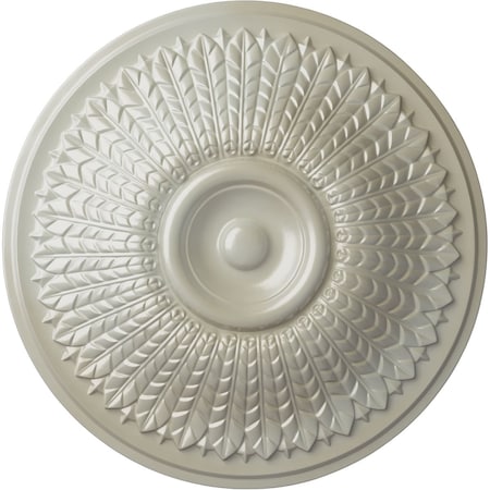 Ekena Millwork Modena Ceiling Medallion (Fits Canopies up to 5 1/4"), Hand-Painted Flash Blue, 23 1/2"OD x 3 1/2"P CM23MOFBS